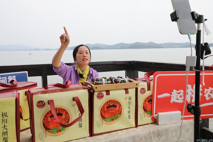 网上接订单 螃蟹卖得火
